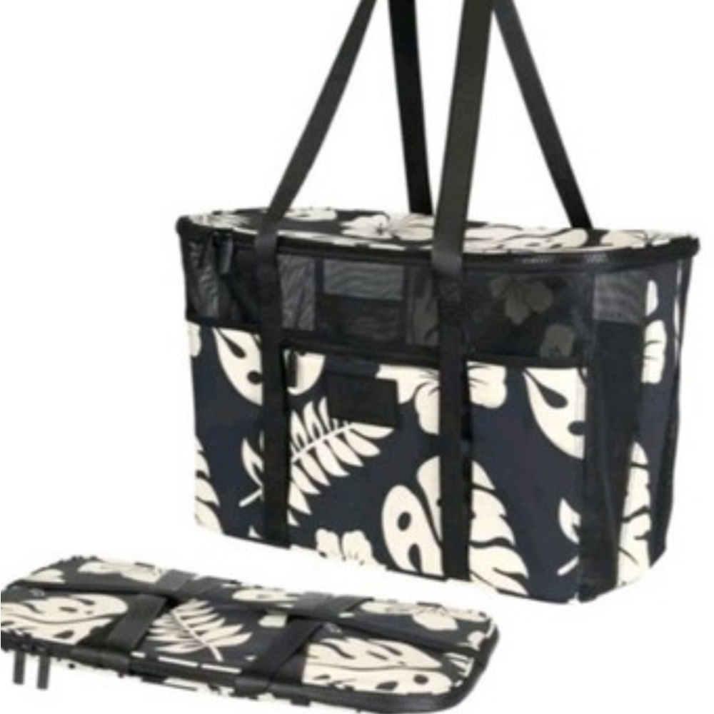 Black & White Collapsible Tote Bag